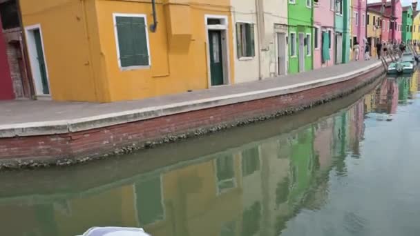 Panorama Architectural Des Couleurs Burano — Video
