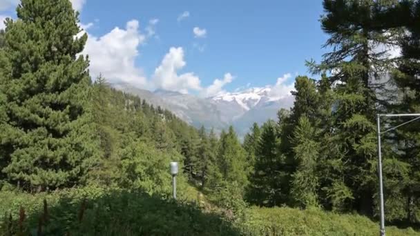 Monte Rosa Maior Maciço Montanhoso Dos Alpes — Vídeo de Stock
