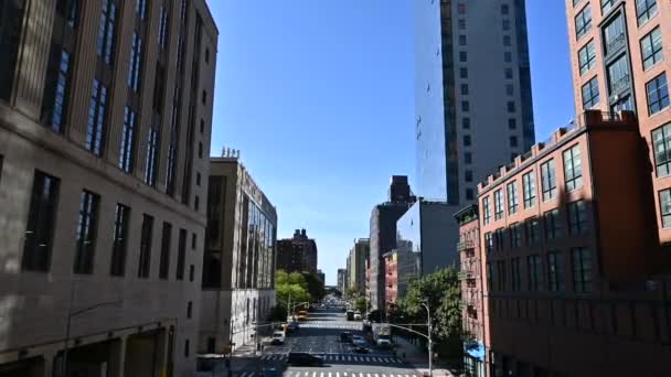 Widok Panoramę Nowego Jorku — Wideo stockowe