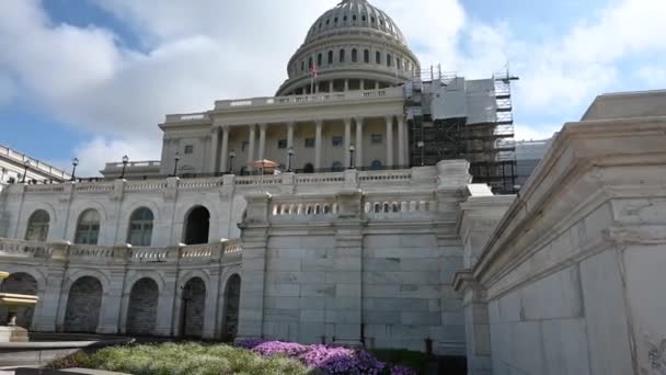 Birleşik Devletler Kongre Binası Birleşik Devletler Kongresi Nin Iki Kolunun — Stok video