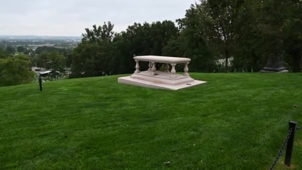 Cementerio Militar Estadounidense Creado Durante Guerra Civil — Vídeo de stock