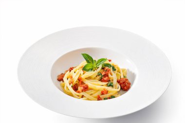 Fettuccine alla papalina ile yemek