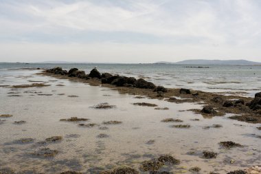 Gallway İrlanda 'daki beyaz kumsal