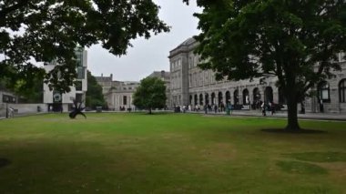 Tipik Dublin İrlanda mimarisi