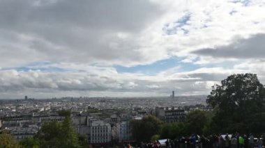 Montmartre 'ın kutsal kalbinden Paris manzarası