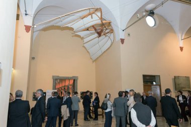 Milano, İtalya - 6 Kasım 2017 - Görüntü G7 'nin en önemli anlarından birini yakalıyor