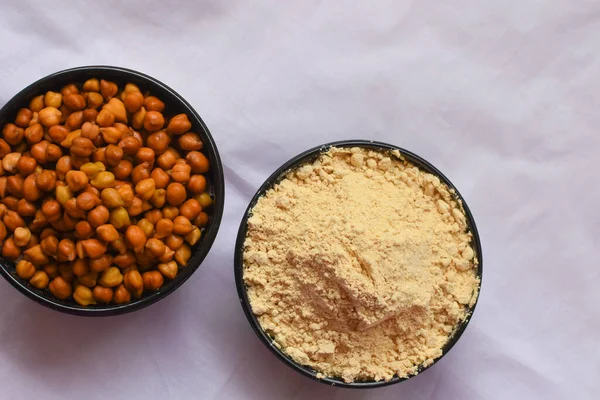 Sattu Cha Peeth Una Harina Mezcla Legumbres Molidas Tostadas Cereales — Foto de Stock