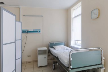 Klinikteki parlak ofis. Tıbbi muayeneler. Hastanenin içinde..