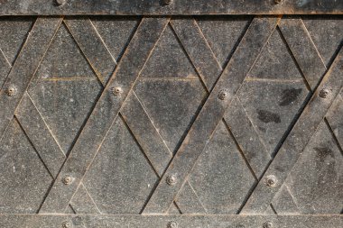 Süslü güçlü demir kapı. Yüksek kalite fotoğraf