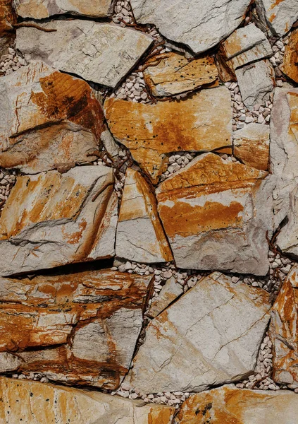Una Gran Piedra Sobre Los Cimientos Diseño Paisaje Piedra —  Fotos de Stock