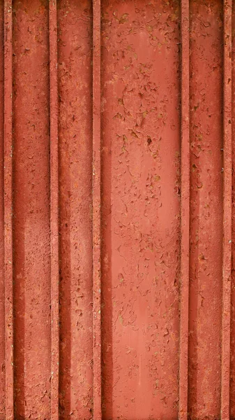 Textura Roja Metálica Antiguo Perfil Metálico Pared Metálica Foto Alta —  Fotos de Stock