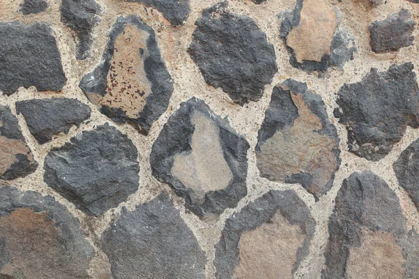 Pedra Preta Pedra Pavimentação Com Velho Caixão Pedra Textura Grunge — Fotografia de Stock