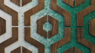 Art Nouveau tarzında dekoratif bir duvarın doğal dokusu. tasarım için arkaplan.