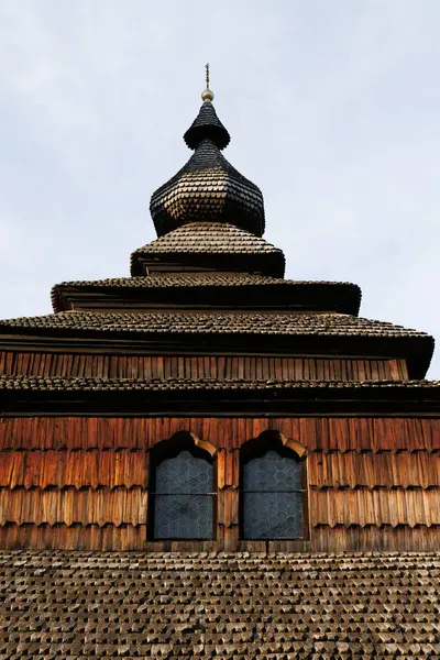 Capture Timeless Charm Detailed Close Ancient Wooden Church Revealing Its Stock Picture