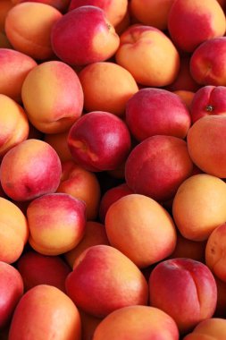 Taze nektarlar bir araya toplanmış, pürüzsüz, parlak derileri olgunluklarını ve doğal tatlılıklarını yansıtıyor.