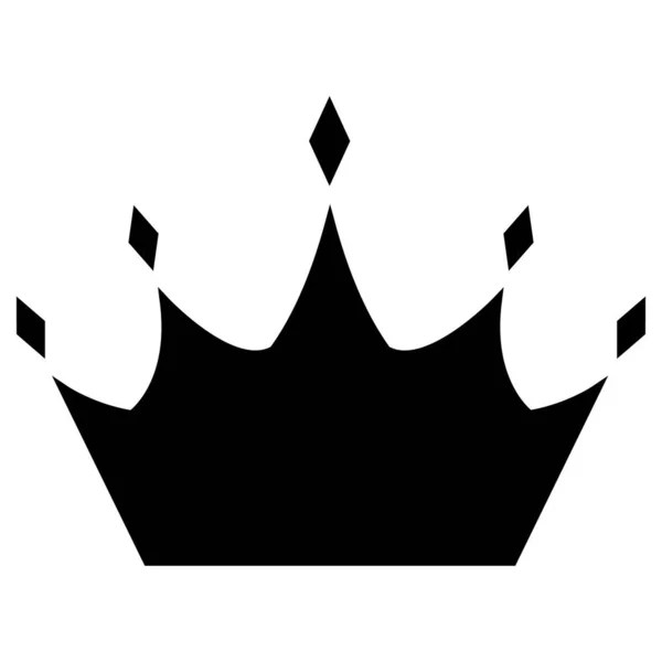 Crown Vector Icon Design Royal Flat Icon — Stock Vector
