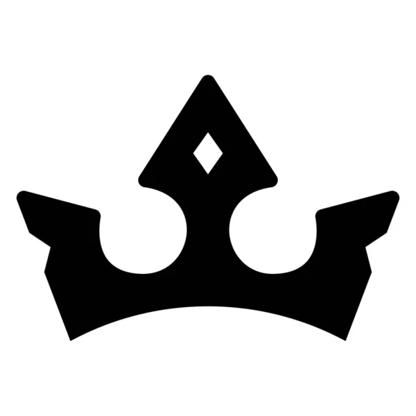 Crown Vektor Ikon Design Kongelig Flad Ikon – Stock-vektor