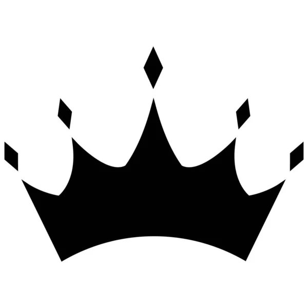 Kronenvektor Icon Design Königliche Flach Ikone — Stockvektor