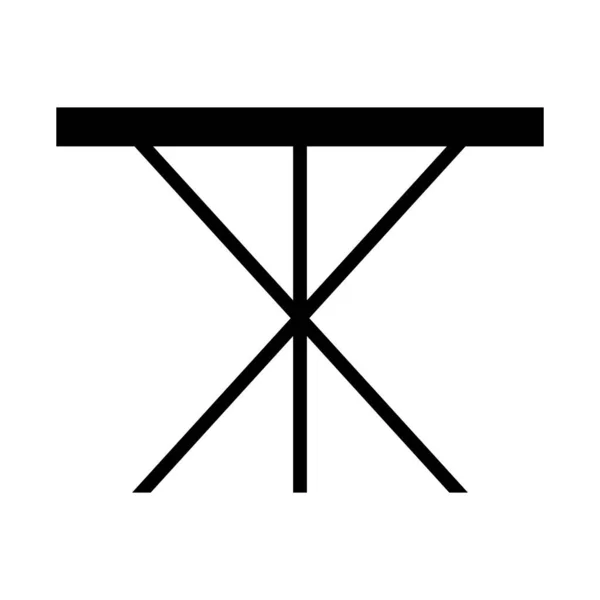 Дизайн Векторного Значка Бокового Стола Значок Плоской Мебели — стоковый вектор