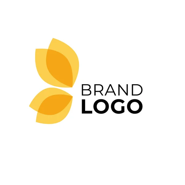 Pillangó Márka Logó Design Modern Szárny Logotípus Egyszerű Virág Logó — Stock Vector