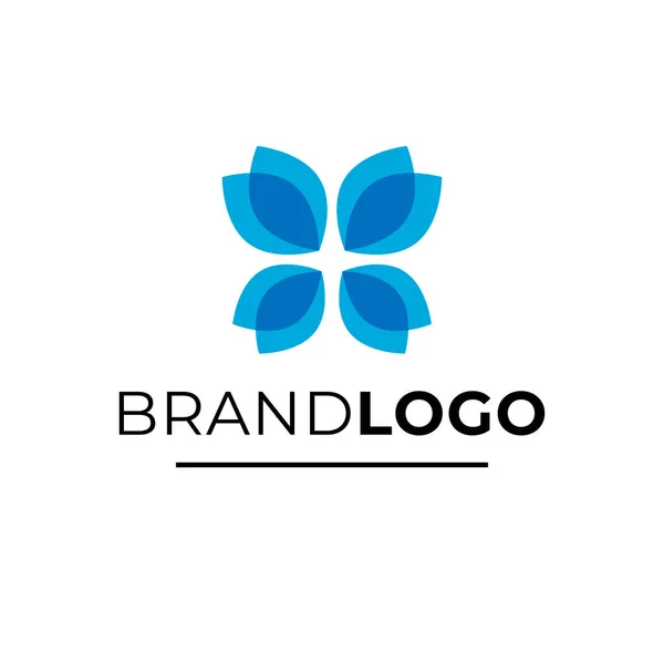 Projekt Logo Marki Butterfly Nowoczesne Logotypy Skrzydeł Prosty Wzór Logo — Wektor stockowy