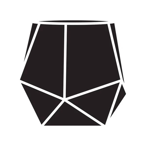 Сучасне Геометричне Скло Векторний Дизайн Піктограм Скляна Плоска Піктограма — стоковий вектор