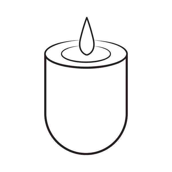 Modern Candle Vector Icon Design Flat Icon — Stock Vector