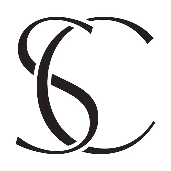 Letters Vector Icon Design Монограма Плоска Ікона — стоковий вектор
