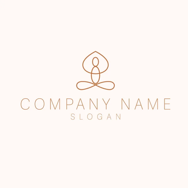 Дизайн Логотипу Yoga Позиції Сучасний Логотип Йоги Запис Логотипі — стоковий вектор