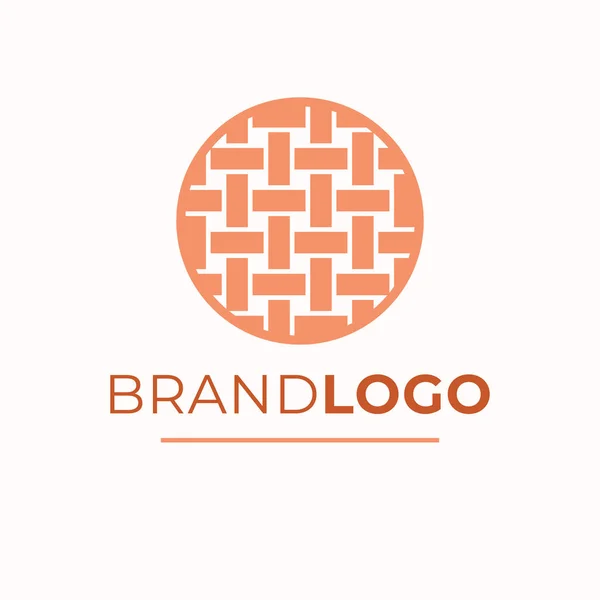 Vävning Trådar Varumärke Logotyp Design Vävd Textillogotyp Modern Logotyp Mall — Stock vektor
