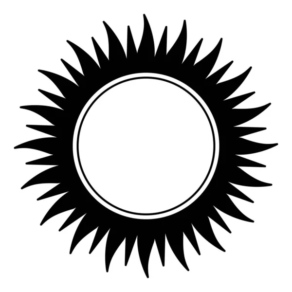 Design Von Sonnenvektorsymbolen Flache Ikone Der Sonne — Stockvektor