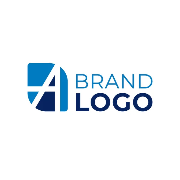 Levél Márka Logó Design Absztrakt Szimbólum Logotípus Üzleti Lapos Logó — Stock Vector