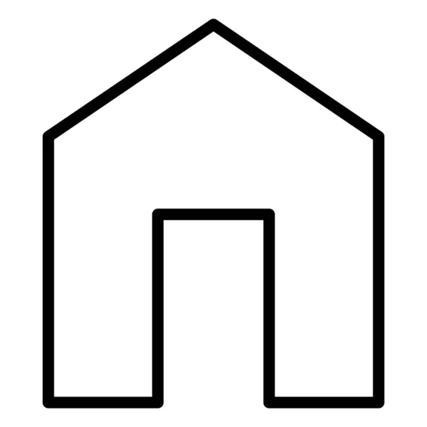 Значок Дома Недвижимость Дом Современная Уникальная Концепция Ref Flat — стоковый вектор