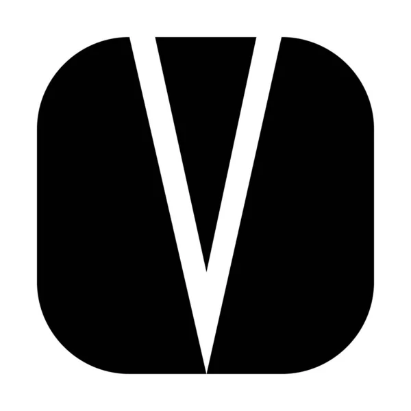 Bokstäver Vektor Ikon Design Abstrakta Initialer Platt Ikon — Stock vektor