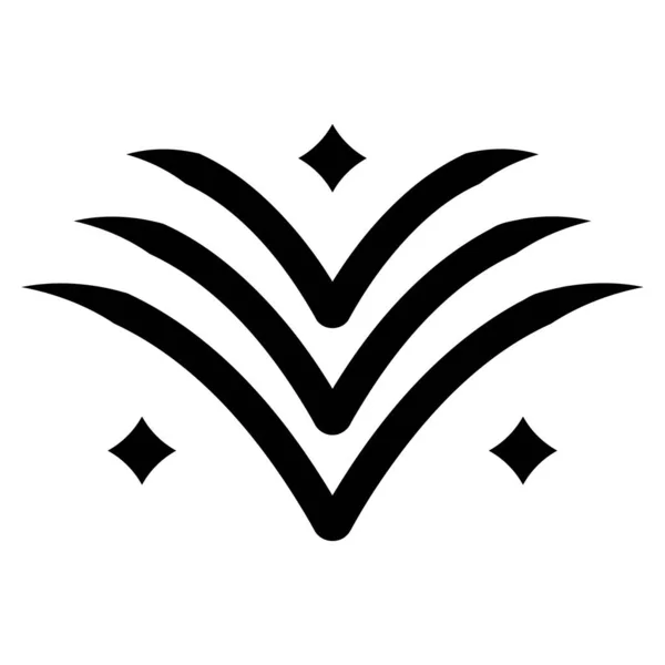 Buchstaben Vektor Icon Design Abstrakte Initialen Flaches Symbol — Stockvektor