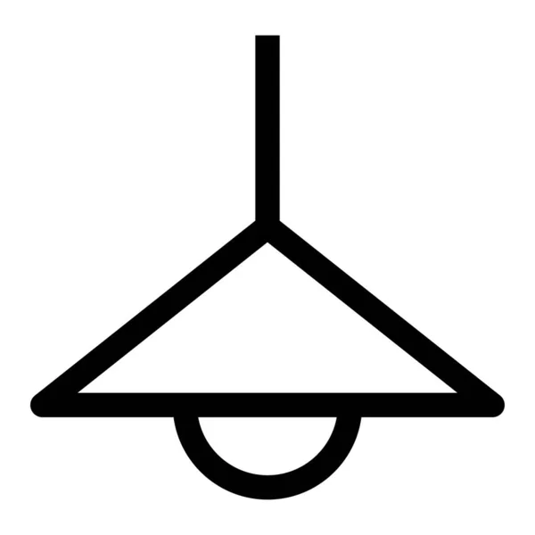 Конструкция Векторной Лампы Значок Светлого Треугольника — стоковый вектор