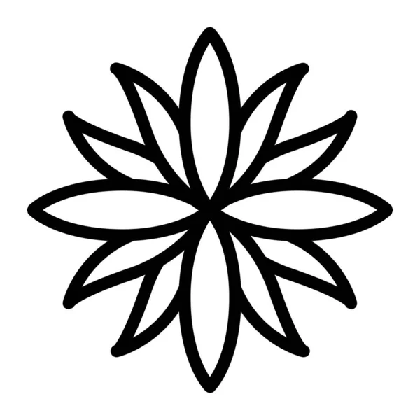 Цветочные Векторные Иконки Цветы Листья — стоковый вектор