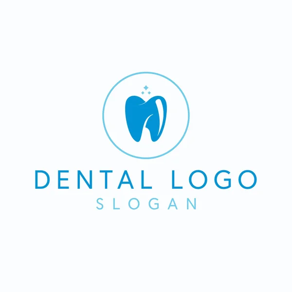 歯科用ベクターロゴデザイン 歯の型 歯医者ロゴテンプレート — ストックベクタ