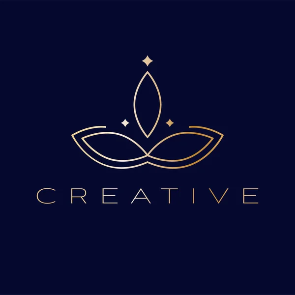 Design Logotipo Vetor Criativo Símbolo Floral Abstrato Modelo Logotipo Beleza —  Vetores de Stock