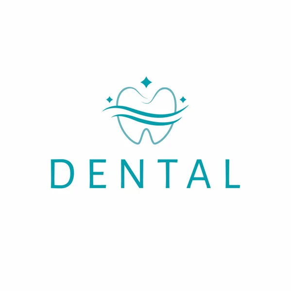 Dental Vector 디자인 Teeth Dantist 템플릿 — 스톡 벡터