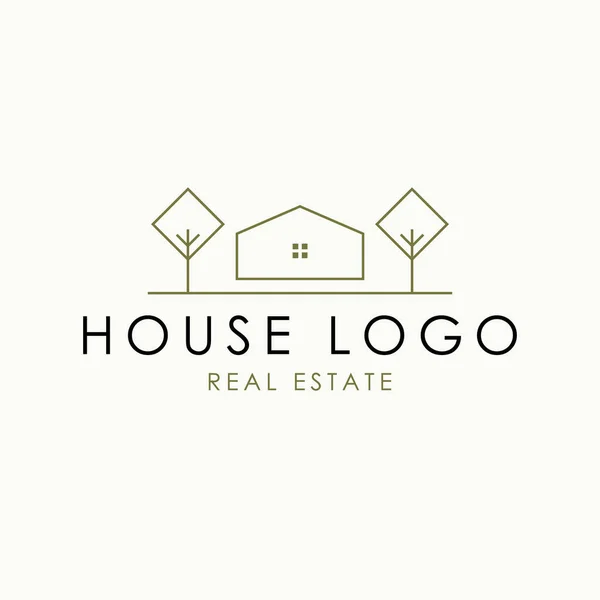 Σπίτι Σχεδιασμό Διάνυσμα Ακινήτων Λογότυπο Αφηρημένος Λογότυπος Σπιτιού Πρότυπο Λογότυπου — Διανυσματικό Αρχείο