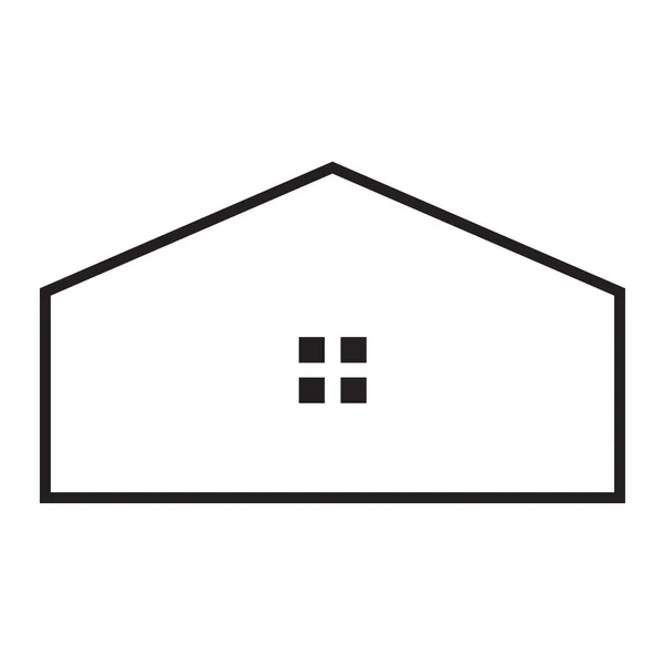 Conception Icône Vectorielle Maison Immobilier Appartement Icône — Image vectorielle