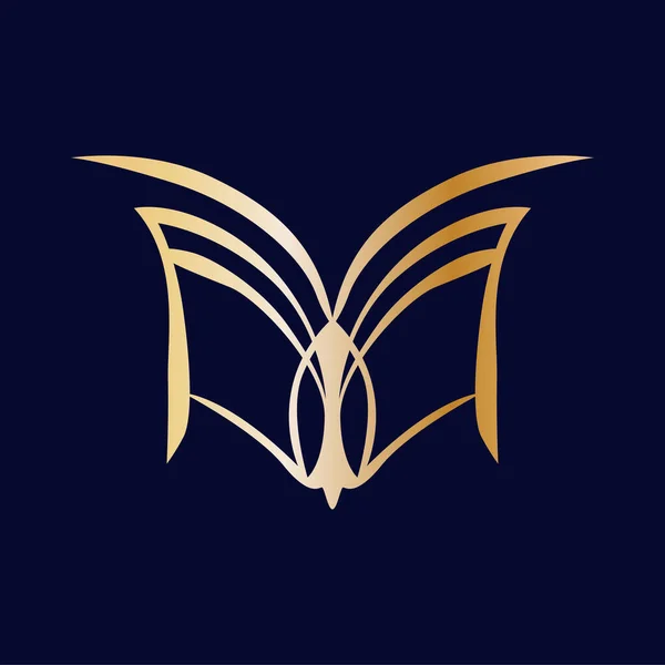 Abstraktes Vektor Logo Design Vorlage Für Gold Symbole — Stockvektor