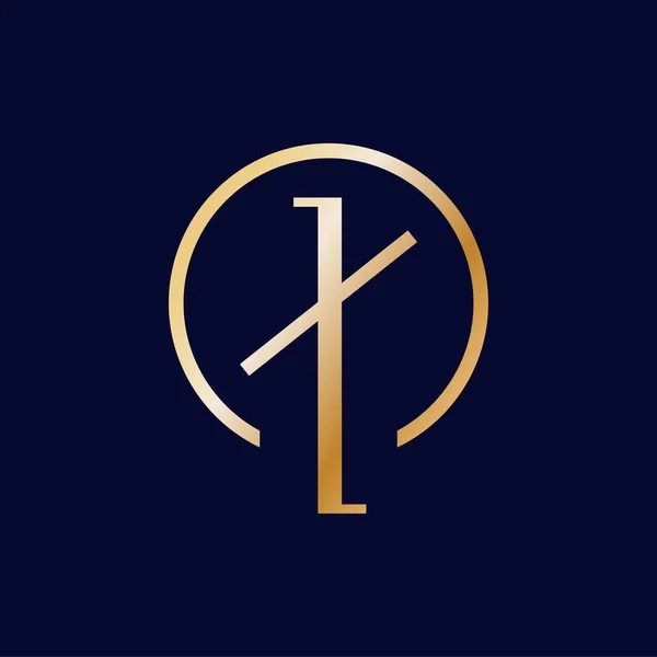 Design Logotipo Vetorial Abstrato Modelo Símbolo Ouro Luxo — Vetor de Stock