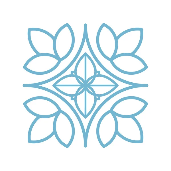 Symbole Abstrait Conception Géométrique Logo Conception Icône Vectorielle Ornementale Industrie — Image vectorielle