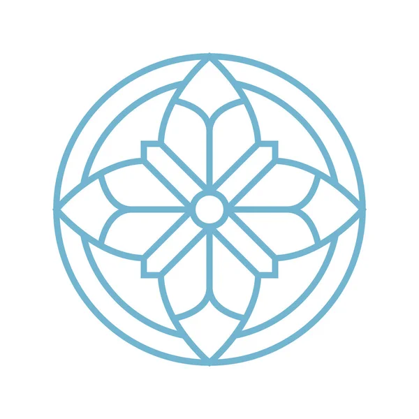 Symbole Abstrait Conception Géométrique Logo Conception Icône Vectorielle Ornementale Industrie — Image vectorielle