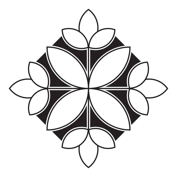 Геометрический Абстрактный Векторный Рисунок Символ Плоской Эмблемы — стоковый вектор