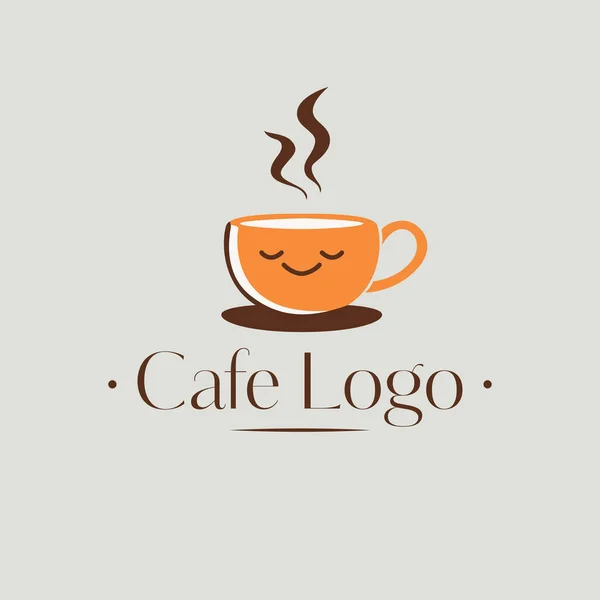 Diseño Del Logotipo Del Vector Café Logotipo Taza Café Plantilla — Vector de stock