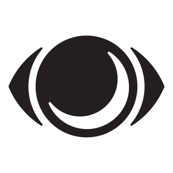 Augen Und Halbmond Vektor Icon Design Böhmische Flach Ikone — Stockvektor
