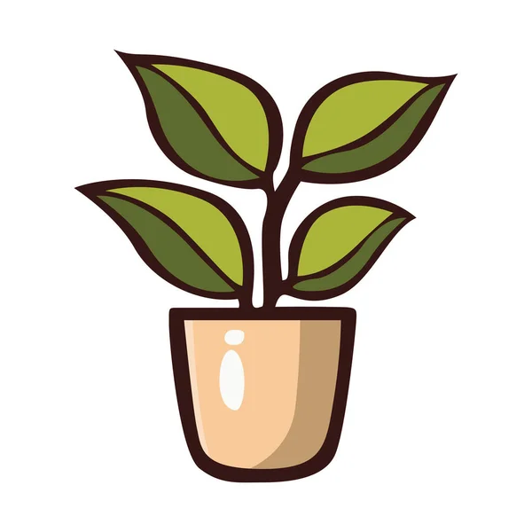 Potted Plant Vector Icon Design Colorful Flat Icon — Stock Vector
